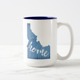 Taza Bicolor Grano de Madera de la Casa de Idaho