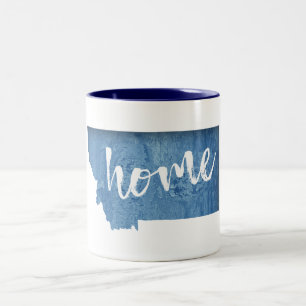 Taza Bicolor Grano de Madera de Montana