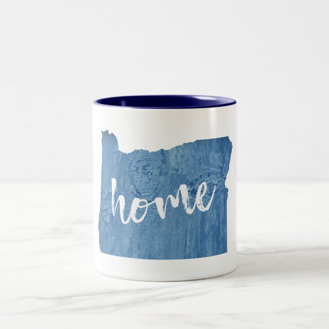 Taza Bicolor Grano de madera de Oregon (Centro)