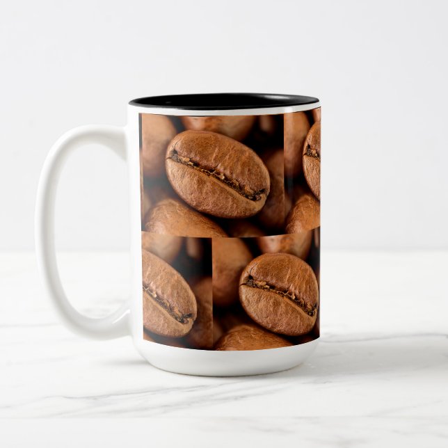 Taza Bicolor Granos de café mágico (Izquierda)