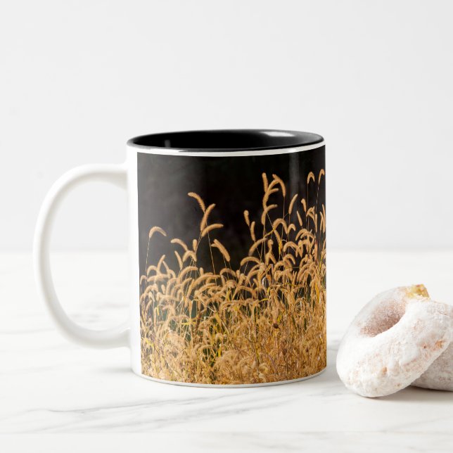 Taza Bicolor Grasas otoñales (Con donut)