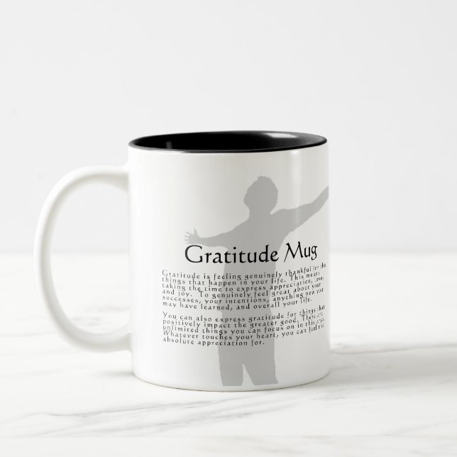 Taza Bicolor Gratitud (Izquierda)