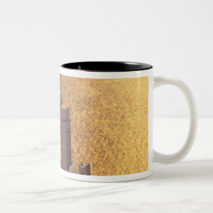 Taza Bicolor Grecia, Islas Cícladas, Santorini, Thira,