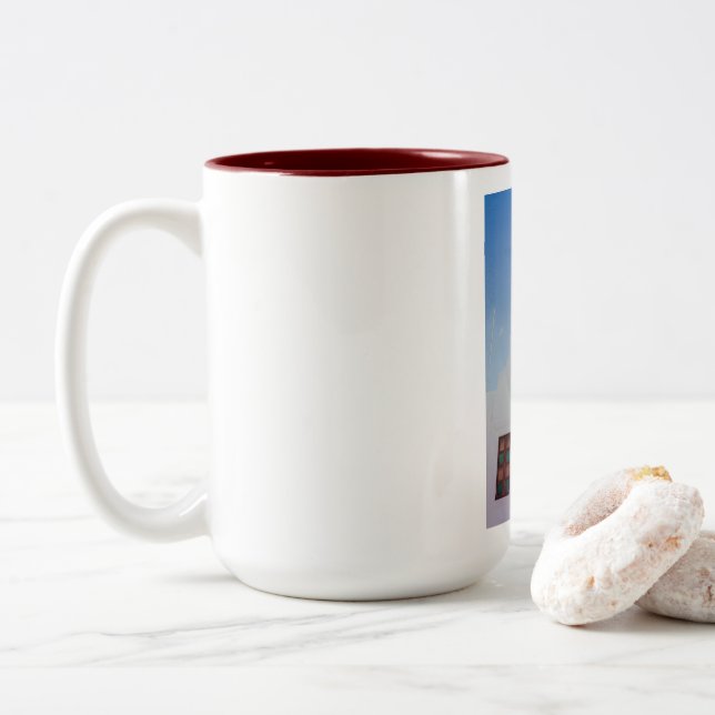 Taza Bicolor GRECIA TRADICIONAL CHAPEL Mug (Con donut)