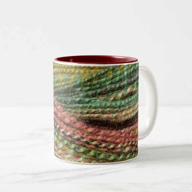 Taza Bicolor greens de manos (Anverso derecho)