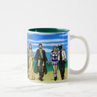 Taza Bicolor Greg de gregscomic.com del Caribe
