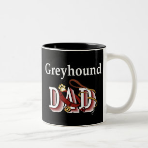 Taza Bicolor Greyhound Dad Mug