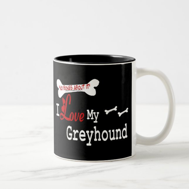 Taza Bicolor Greyhound (I Love Mug) (Derecha)