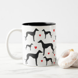 Taza Bicolor Greyhound Love