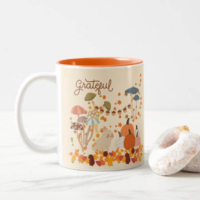 Taza Bicolor Gridi Fall Bunny (Con donut)