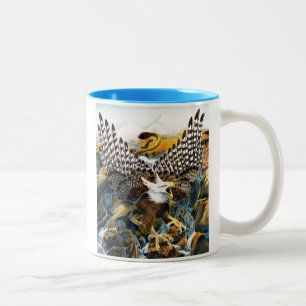 Taza Bicolor Grifo en cascada