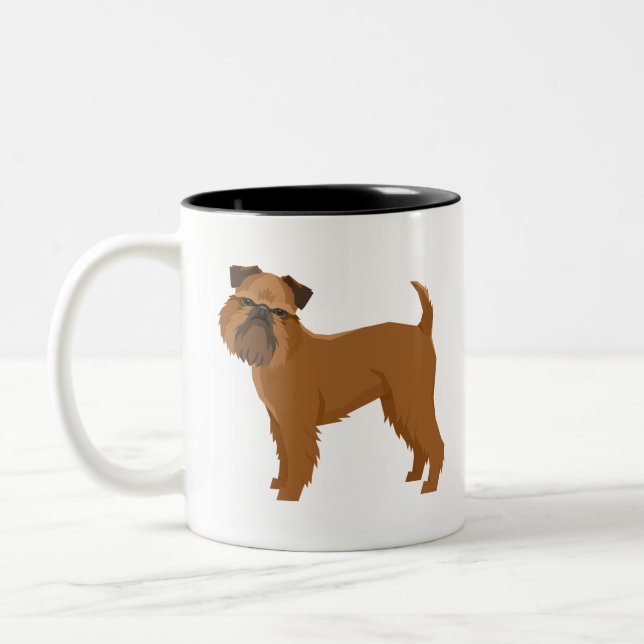 Taza Bicolor Grifón de Bruselas (Izquierda)