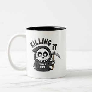 Taza Bicolor Grim Reaper Mug