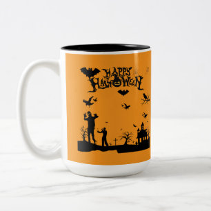 Taza Bicolor Grim Spirits Rising naranja