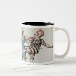 Taza Bicolor Grimaldi y la alpaca, en la pantomima popular