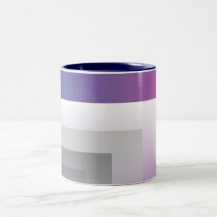 Taza Bicolor Gris azul de Fuchsia