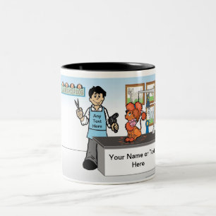 Taza Bicolor Groomer de perro personalizado - Personalizado mas