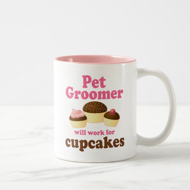 Taza Bicolor Groomer divertido del mascota (Derecha)