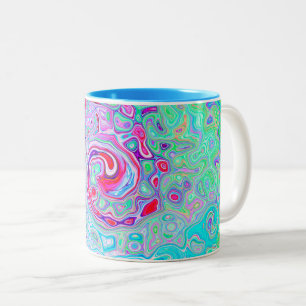 Taza Bicolor Groovy Resumen Remo Rosa y Bañera Verde