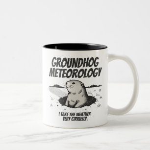 Taza Bicolor Groundhog Day Groundhog Meteorología