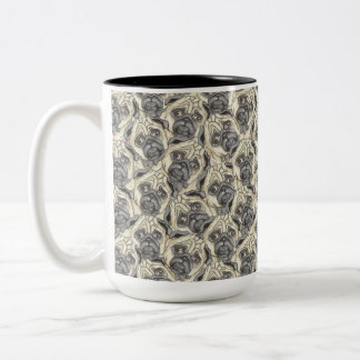 Taza Bicolor Grumble de Pugs