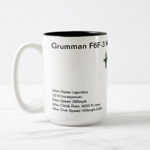 Taza Bicolor Grumman F6F-3 Hellcat