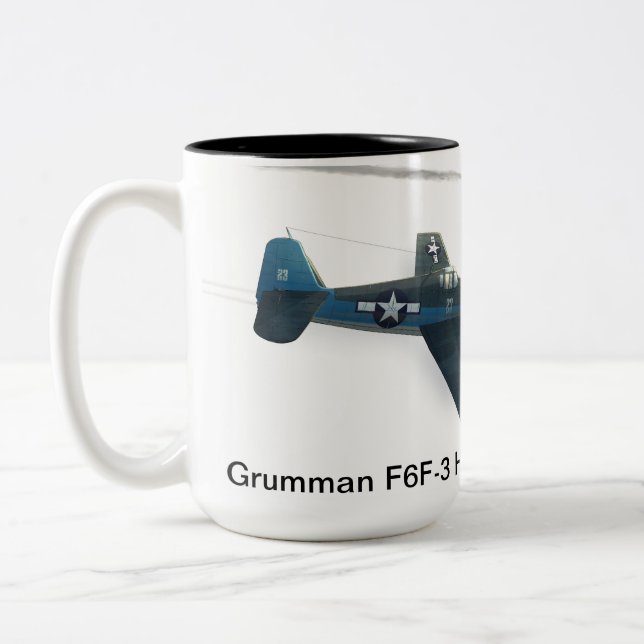 Taza Bicolor Grumman F6F-3 Hellcat (Izquierda)