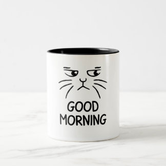 Taza Bicolor Grumpy Cat Good Morning Mug