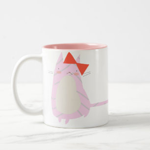 Taza Bicolor Grumpy Kitty Mug
