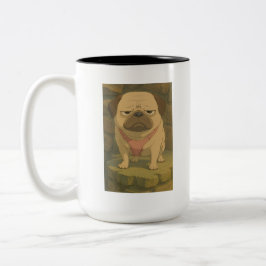 Taza Bicolor Grumpy Pug Mug