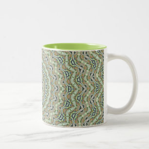 Taza Bicolor Grünes Kaleidoskop