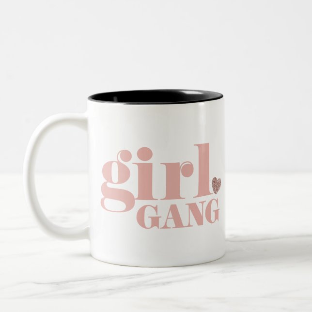 Taza Bicolor Grupos chicas de pandillas de amigos (Izquierda)