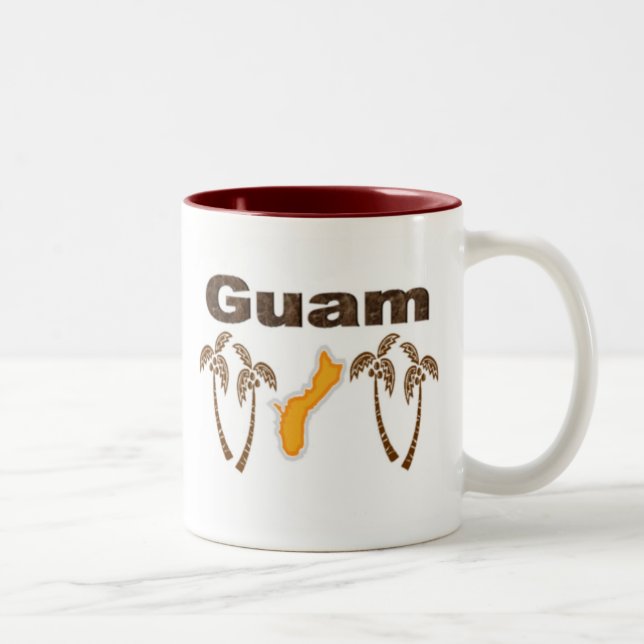 Taza Bicolor Guam con las palmeras (Derecha)