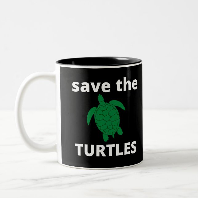 TAZA BICOLOR GUARDAR LAS TORTUGAS (Izquierda)