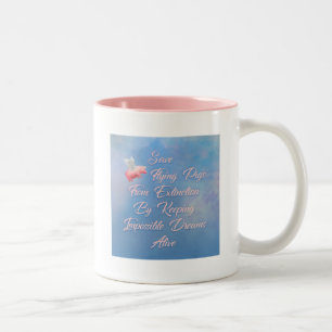 Taza Bicolor Guardar los cerdos voladores