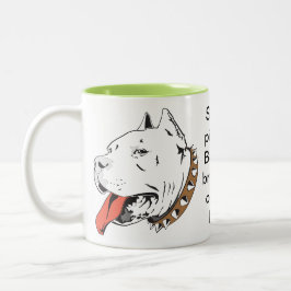 Taza Bicolor Guardar un Toro de pozo: Prohibir la cría de menor