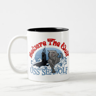 Taza Bicolor ¡Guárdese del lobo! USS Seawolf
