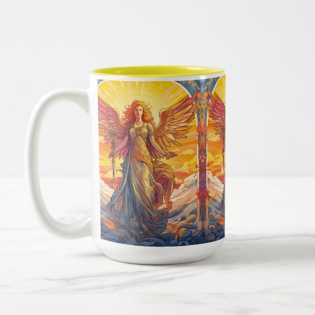 Taza Bicolor Guardian Angel GA-22 Mug (Izquierda)