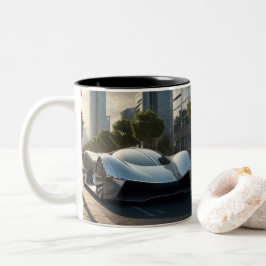 Taza Bicolor ¡Guau automático! Auto futuro 03
