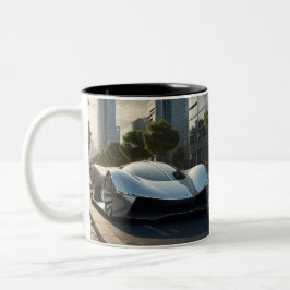 Taza Bicolor ¡Guau automático! Auto futuro 03