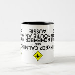 Taza Bicolor Guay Australia<br><div class="desc">Australia Tees for Australians que quieran mostrar al mundo vienen de una tierra abajo. Así que,  si quieres algunos Tees australianos graciosos y regalos australianos divertidos aquí están.</div>