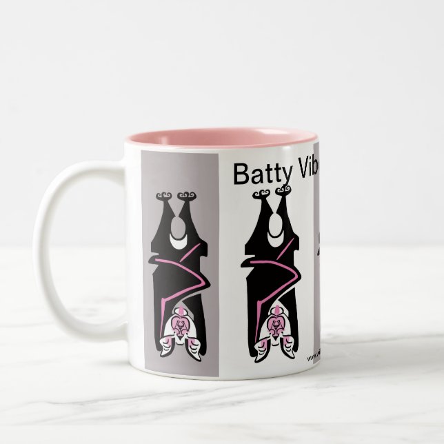 Taza Bicolor Guay BATTY Vibes - Halloween (Izquierda)