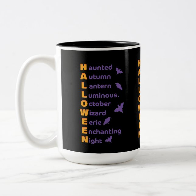 Taza Bicolor Guay Halloween Design Mug (Izquierda)