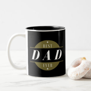 Taza Bicolor Guay Moderno mejor DAD jamás Foto Gold Black