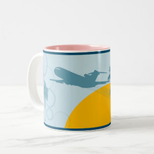 Taza Bicolor Guay Retro Commercial Airliner Mug