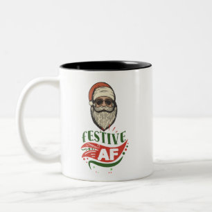 Taza Bicolor Guay Retro Santa Mug