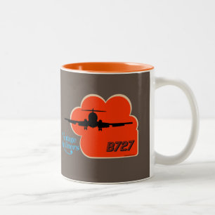 Taza Bicolor Guay Vintage Airliners estilo retro Mug