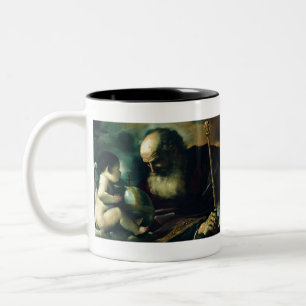 Taza Bicolor Guercino - Dios el padre y el ángel - 1620 - Pintu