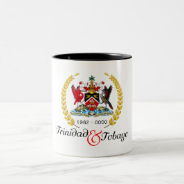 Taza Bicolor Guerra de oro por la independencia de Trinidad y T