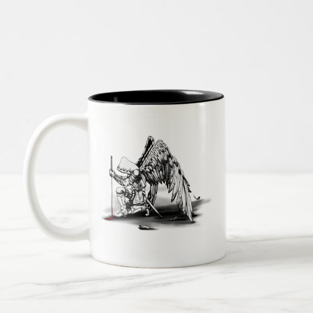 Taza Bicolor Guerrero Arcángel (Izquierda)
